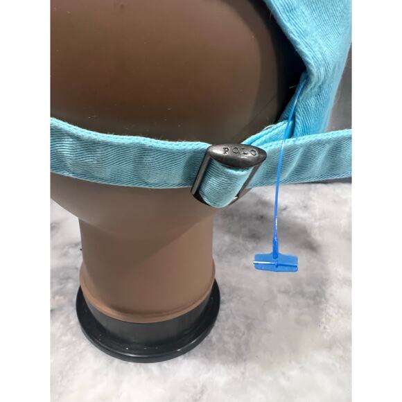 Polo Ralph Lauren Men’s Baseball Cap Blue Hat Yellow Pony Logo Strapback - Picture 7 of 7